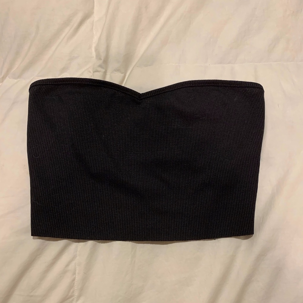 Black Shein Ribbed Top